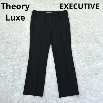미사용급 띠어리 럭스 EXECUTIVE MOIRA 플레어 팬츠 34 블랙