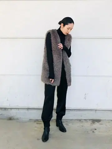 plst 플라스테 인조 모피 베스트