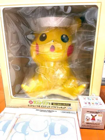 포켓몬 제일복권 라스트 원상 미니 트레이 포함 피카츄 소프트 비닐 피규어