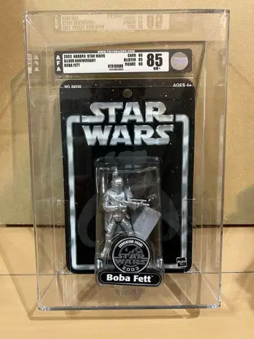 STARWARS silver Boba Fett AFA 감정