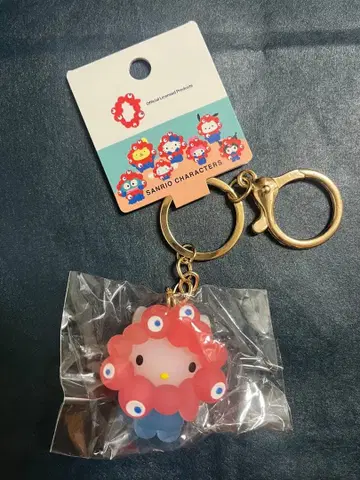 산리오 미야쿠미야쿠 변신 키링 클리어 컬러 헬로키티