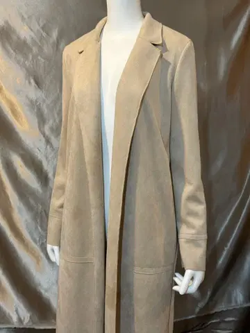 베이지 스웨이드풍 롱 코트 ZARA 엘레강트