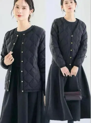 [ L 사이즈 ] coca 워셔블 골드 버튼 이너 자켓 블랙