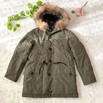 XL 나노 유니버스 니시카와 다운 다운 자켓 카키 퍼