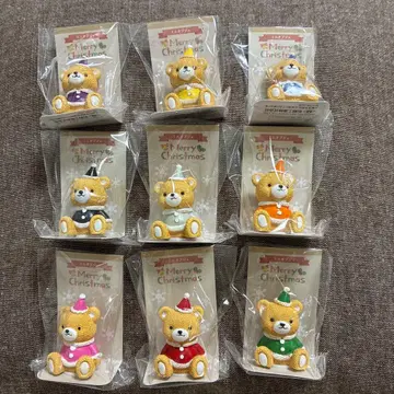 미니 오브제 베어 산타 9가지 색상