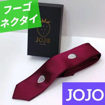 [ 죠죠 ] 후고 넥타이 프리미엄 반다이 레드 빨간색 [ 황금의 바람 ]