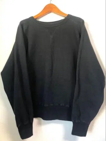 athletic sports wear 40s 복각 스웨트 셔츠 블랙