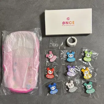 새상품 twice 팬클럽 계속 혜택 응원봉 커버 & 데코레이션 반지