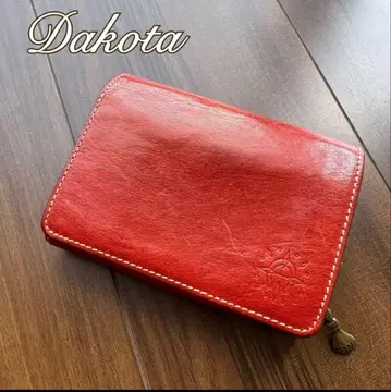 Dakota 가죽 접이식 지갑 레드