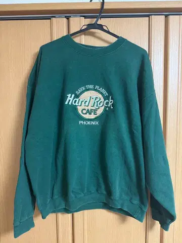 레어 은색 글자 Hard Rock Cafe 트레이닝복