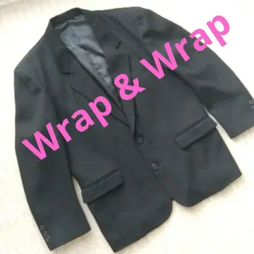 Wrap & Wrap 테일러드 자켓 L 블랙 수트 위