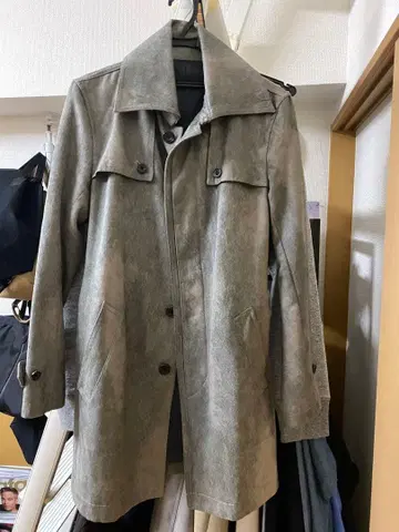 TORNADO MART tct-6505 스웨이드 반전 카라 스텐카라 코트