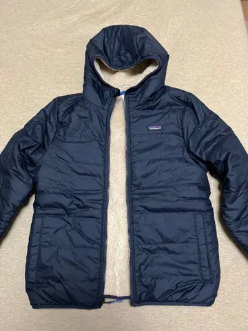 Patagonia 플리스 자켓 네이비 아이보리 키즈 XL 14