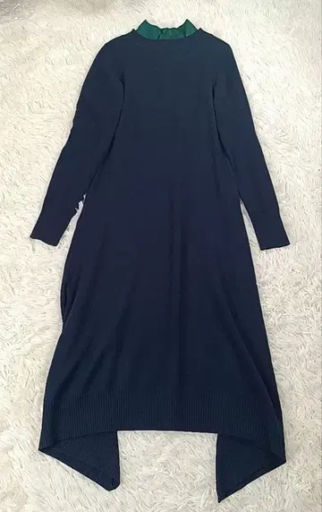 sacai 사카이 롱 원피스 니트 원피스 네이비 2019AW