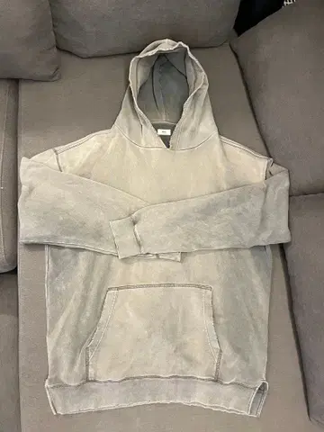 RHC 론 헤르만 그레이 후드티 후드 페이드 데미지 가공