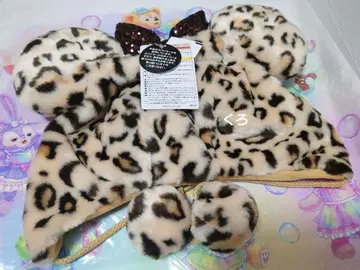 디즈니 레오파드 패턴 미니 팬캡 브라운 신상