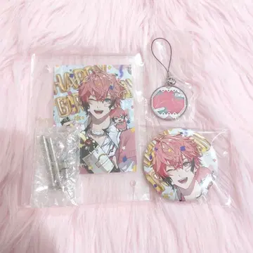 니지산지 아카기 웬 생일 굿즈 세트 2023 아크릴 프레임 캔뱃지