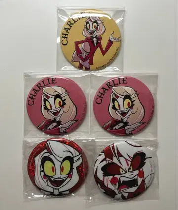 해즈빈 호텔 찰리 POPUP SHOP 캔뱃지 5개