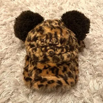 디즈니 미키 레오파드 무늬 캡 모자