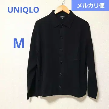 UNIQLO 밀라노 리브 셔츠 가디건 블랙 남성용 M 새상품