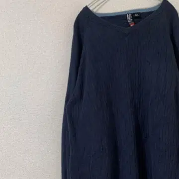 구제 의류 quick silver 니트 스웨터 무지 얇은 소재 L