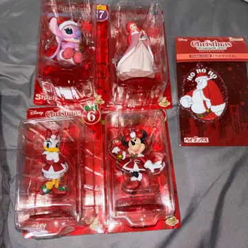 Disney Christmas 캐릭터 4체 세트 오너먼트 복권