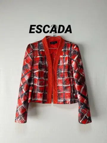 ESCADA 페인트 노카라 자켓 40