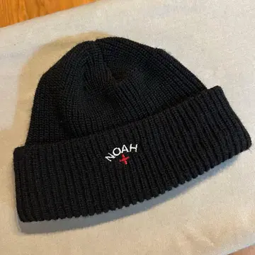 NOAH 블랙 니트 모자 Core Logo Beanie 블랙 노아