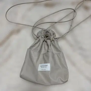 beautiful people 복조리형 숄더백 베이지