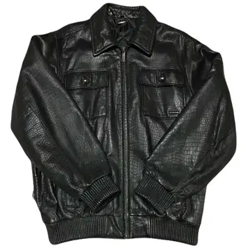 SEAN JOHN 숀 존~가죽 자켓 천연 가죽 악어 무늬