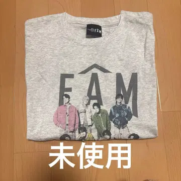 timelesz FAM T셔츠 멜란지 화이트 T셔츠