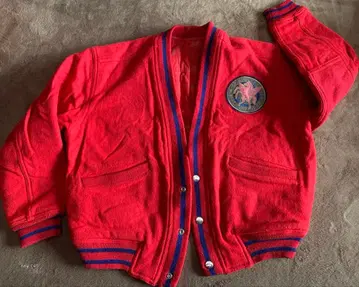 빨간색 버튼 가디건 Vintage 90s