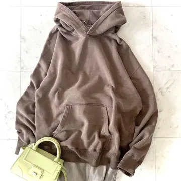 새상품급 두지엠 클라세 맨투맨 후드티 브라운 오버 사이즈