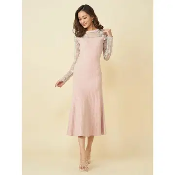 [ 새상품급 ] Royal Party 소매 레이스 타이트 머메이드 원피스