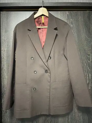 조인트 웍스 브라운 더블 브레스트 테일러드 자켓