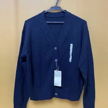 무인양품 세탁 가능한 울 V넥 가디건 M 블랙