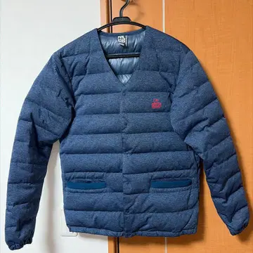 CHUMS 다운 자켓 네이비 L 사이즈