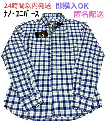 [ 새상품, 택 포함 ] 나노 유니버스 긴팔 셔츠 블루