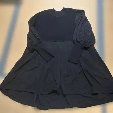 OSMOSIS 니트 절개 플리츠 풀오버