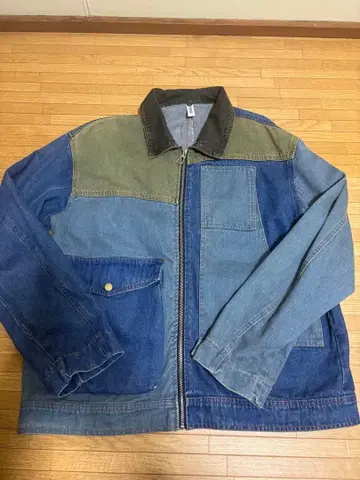 AT WARE 멀티 컬러 데님 자켓