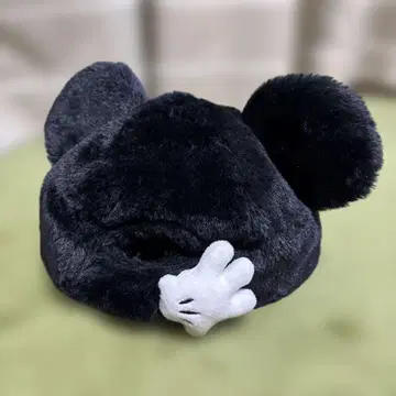 새상품급 디즈니 리조트 미키마우스 복슬복슬 팬캡 57cm