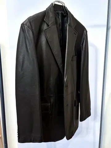 가죽 테일러드 자켓