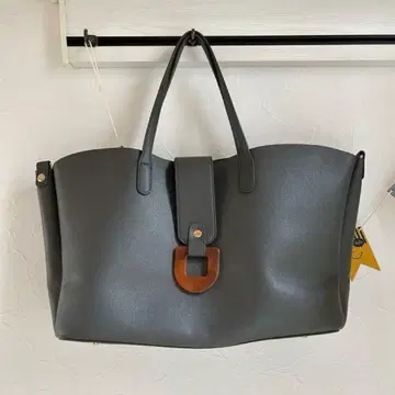 그레이 핸드백 합성 피혁 외 포켓 있음