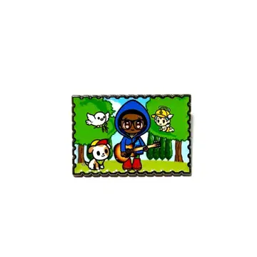 오사카 간사이 만박 이탈리아 바티칸 시크릿 핀 배지 루체 SKY 가로형