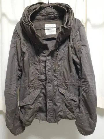 goa p 밀리터리 빅 후드 자켓