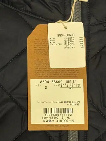 [ 미사용품 최종 가격 ] AIGLE 네이비 다운 자켓 XL