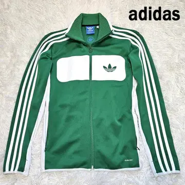 레어 새상품급 아디다스 트레포일 로고 트랙 자켓 그린 L 상당