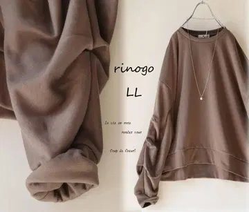 새상품할인 LL 모카*소매 주름 따뜻한 맨투맨 상의 가을/겨울 빅 사이즈