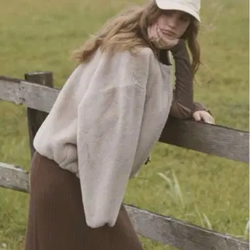 프릭스스토어 노카라 퍼 숏 자켓 퍼 자켓