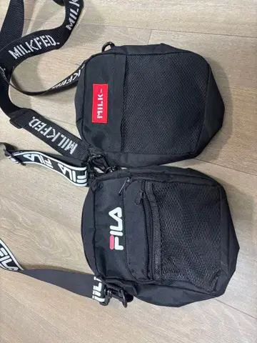 MILK FILA 블랙 숄더백